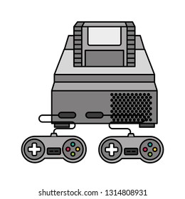 console and controls video game