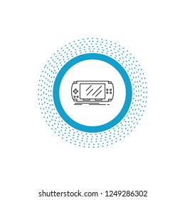 Console, device, game, gaming, psp Line Icon. Vector isolated illustration