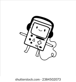 console game character vector illustration