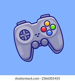 Cartoon-Vektorsymbol für den Console Game Controller. Technologie-Objekt-Symbol Konzept isoliert Premium-Vektorgrafik. Flachbildkartonstil