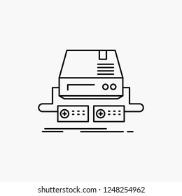 Console, game, gaming, pad, drive Line Icon. Vector isolated illustration