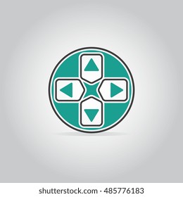 Console Or Game Joystick Icon Type Vector