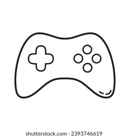 console game stick flat icon vector