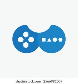 Console And Game Stick Logo. Controller Gaming E Sport, Video Games Design Template