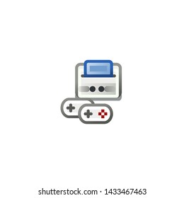 Console Game Vector Icon. Isolated Joystick Emoji, Emoticon, Illustration
