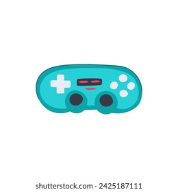 console gamepad cartoon. control technology, controller render, gadget toy console gamepad sign. isolated symbol vector illustration