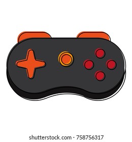 Console gamepad device icon vector illustration graphic design