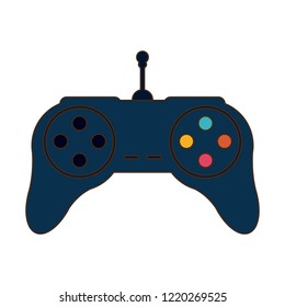 Console gamepad isolated