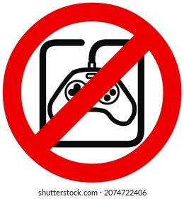 console games gaming not allowed