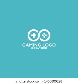 console gaming esport logo vector