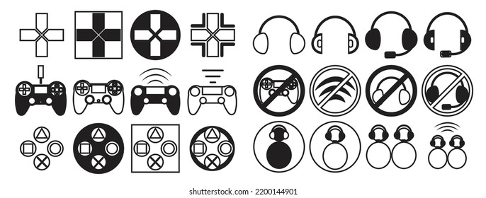 Console gaming next gen collection, accesories gaming icon vector illustration