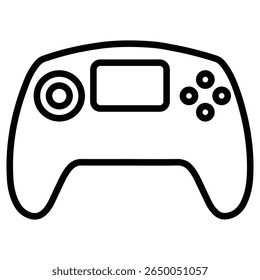 ícone do console fino esboço arte logotipo