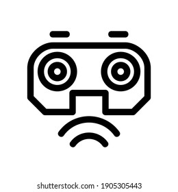 icono de consola o logotipo símbolo de signo aislado ilustración vectorial - iconos vectoriales de estilo negro de alta calidad
