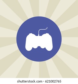 console icon. sign design. background