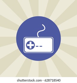 console icon. sign design. background