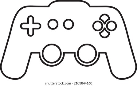 icono de la consola. línea de diseño de signo art..eps