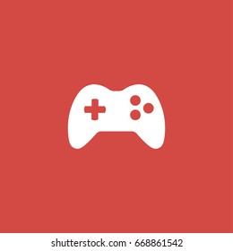 console icon. sign design. red background