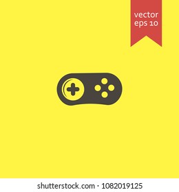 console. console icon. sign design. yellow background.