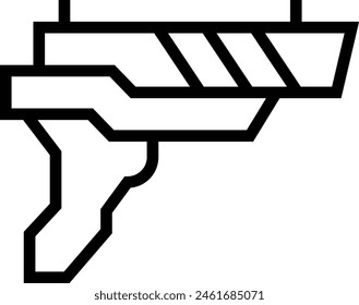 console icon. Thin linear style design isolated on white background