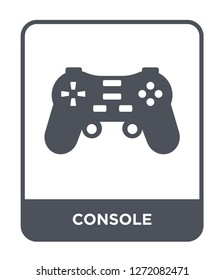 console icon vector on white background, console trendy filled icons from Electronic devices collection, console simple element illustration