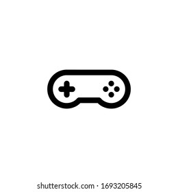 Console Joystick Controller Gaming Outline Icon Vector Illustration
