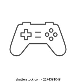 Console joystick line outline icon