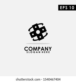 Console Logo Design. Console Logo Template. Modern Design. Flat Logo. Gamer. Vector Illustration