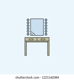 console mirror outline icon. Element of house hold icon for mobile concept and web apps. Colored console mirror outline icon can be used for web and mobile