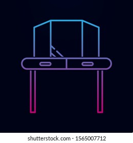 Console mirror outline nolan icon. Simple thin line, outline vector of household icons for ui and ux, website or mobile application