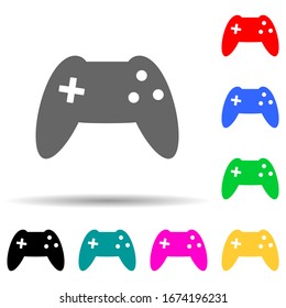 console console multi color style icon. Simple thin line, outline vector of web icons for ui and ux, website or mobile application