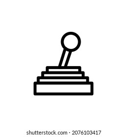 Console With Outline Icon Vector