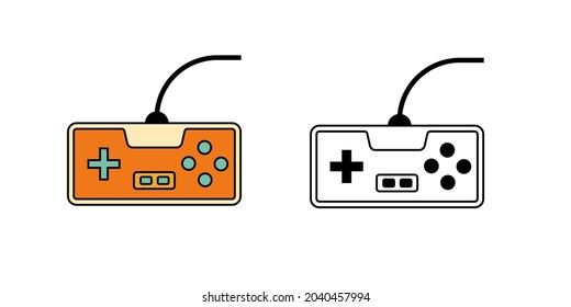 Console play game icon simple design