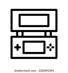 console portable line icon illustration vector graphic