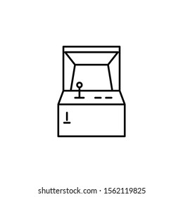 Console retro game, arcade. On white background.
