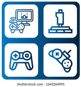 console simple icons set. Contains such icons as Videogame, Joystick, Gamepad, Controller, can be used for web, mobile and logo