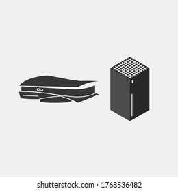 console station gaming vector icon video games
