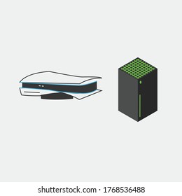 console station gaming vector icon video games