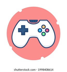 Console stick for play game vector icon. Gaming technology object