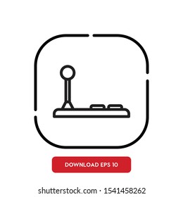 Console symbol, gamepad outline vector icon