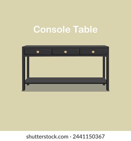 Console Table vector illustration suitable for home and office decoration. Can be used as stickers, presentation images, advertisements, posters, commercials, etc.