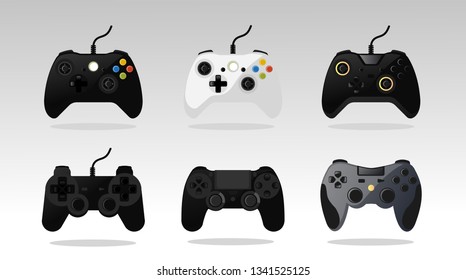 console vector game with a flat design style