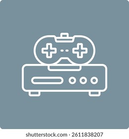 Console vector icon. Can be used for printing, mobile and web applications.