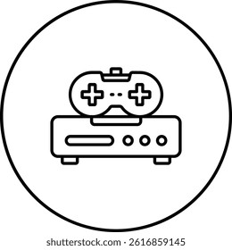 Console vector icon. Can be used for printing, mobile and web applications.
