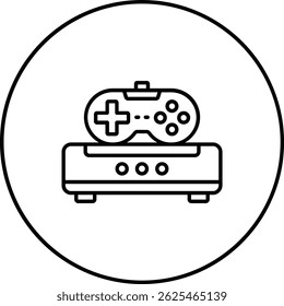 Console vector icon. Can be used for printing, mobile and web applications.