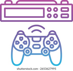 Ícone de vetor do console. Pode ser usado para impressão, aplicativos móveis e da Web.