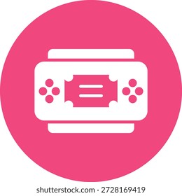 Ilustración de diseño de icono de Vector de consola