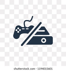 Console vector icon isolated on transparent background, Console transparency concept can be used web and mobile