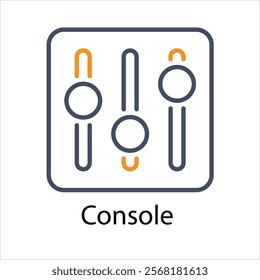 Console Vector icon stock illustration