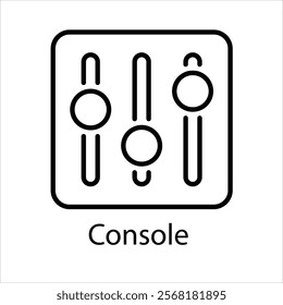 Console Vector icon stock illustration