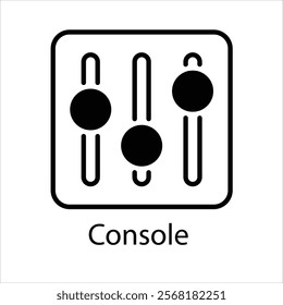 Console Vector icon stock illustration